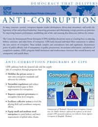 Combating Corruption | Center for International Private Enterprise